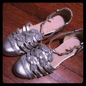 Anthropologie sparkle shoes